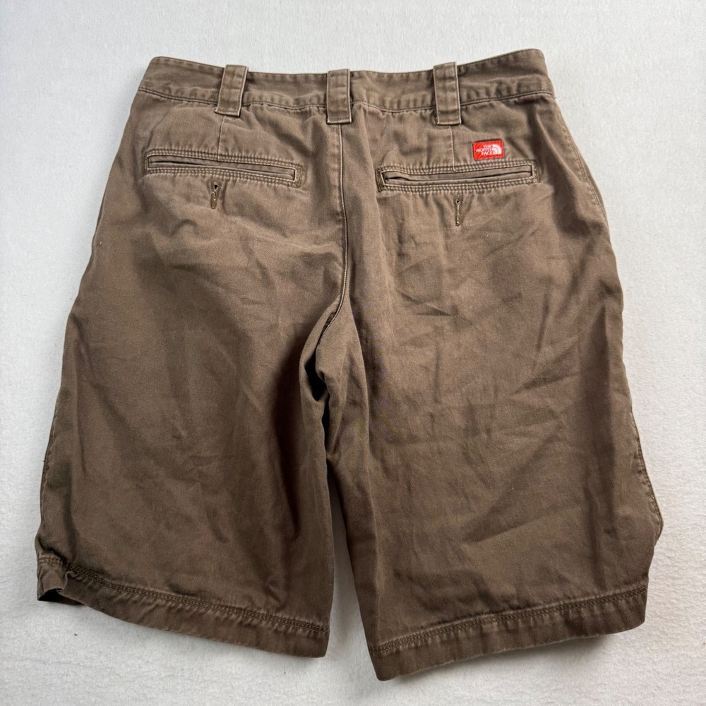 The North Face Womens Brown Cotton Chino Shorts Size 4 Regular Hiking Outdoor - Picture 2 of 6